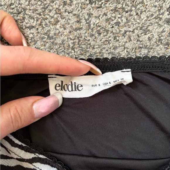 Elodie Zebra Mini Skirt - Picture 2 of 3